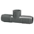 PVC Female Adapter Reducing Tee, Insert x Insert x FNPT, 1 1/2 in x 1 1/2 in x 1 in Pipe Size