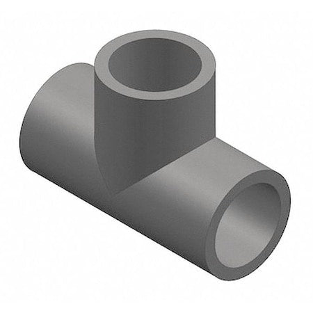 PVC Tee, Socket x Socket x Socket, 6 in Pipe Size