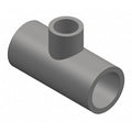 PVC Reducing Tee, Socket x Socket x Socket, 8 in x 8 in x 6 in Pipe Size