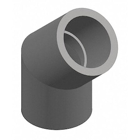 PVC Elbow, 45 Degrees, Socket x Socket, 6 in Pipe Size