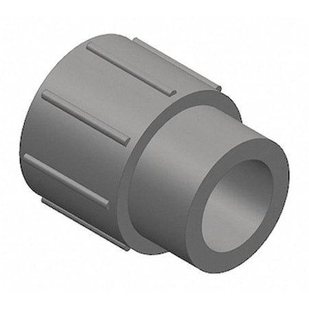 PVC Reducing Coupling, Socket x Socket, 6 in x 4 in Pipe Size