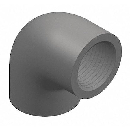 PVC Elbow, 90 Degrees, FNPT x FNPT, 3/8 in Pipe Size