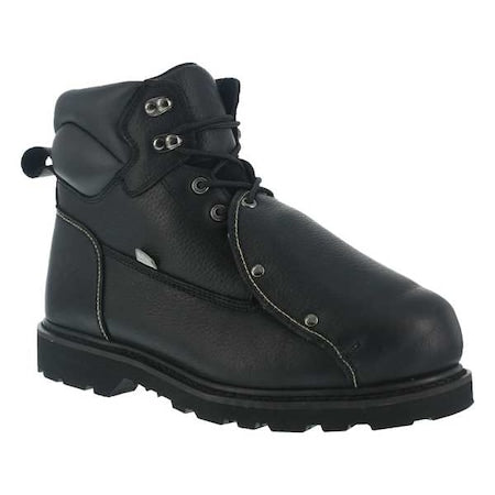 Men's 6-Inch Work Boot, 13 M, Steel Toe, 6 in H, Black, IA5016