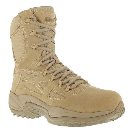 Men's 8-Inch Work Boot, 12, Composite Toe, 8 in H, Desert Tan, RB8894
