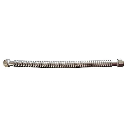 Water Heater Connector,SS,15 In,3/4 FIP
