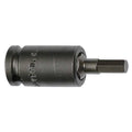 Socket Bit,3/8 in. Dr,8mm Hex,PK5