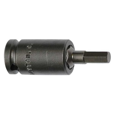 Socket Bit,3/8 in. Dr,8mm Hex,PK5