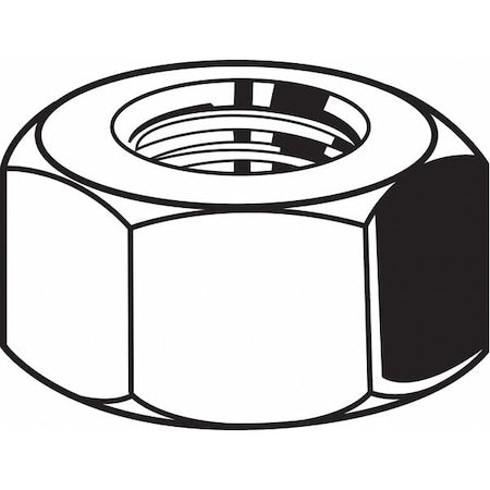 Heavy Hex Nut, 7/8"-9, Stainless Steel, Grade 8, Plain, 80 PK