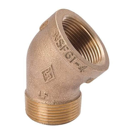 45 Degrees Street Elbow Brass 45 Degrees Street Elbow, 1 in Male NPT X 1 in Female NPT