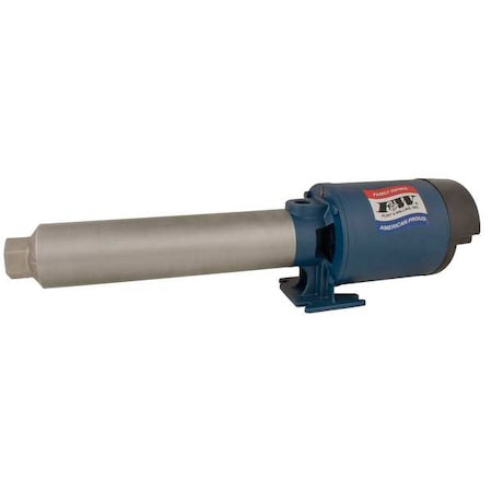 Booster Pump, 2 hp, 120/240V AC, 1 Phase, 1 in NPT Inlet Size, 11 Stage, 150 psi Max Pressure