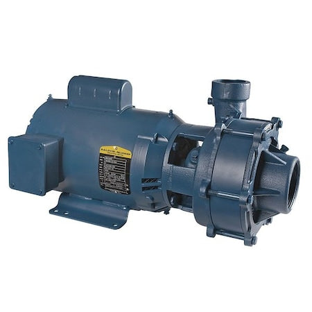 Booster Pump, 5 hp, 208 to 240/480V AC, 3 Phase, 3 in NPT Inlet Size, 2 Stage, 86 psi Max Pressure