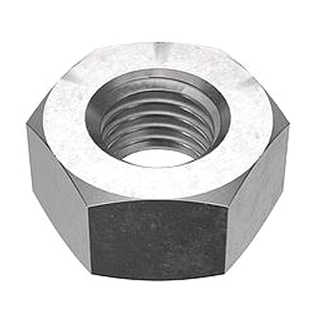 Hex Nut, 3/4"-10, 316 Stainless Steel, Not Graded, Plain, 41/64 in Ht, 20 PK