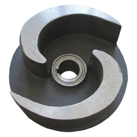 Impeller,5-1/4",316 SS,Semi-Open,12N807