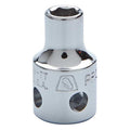 3/8" Dr, 7/32" Hex Socket Bit, Tether Ready, Socket Bit, Steel, 3/8 in, TpSz 7/32 in