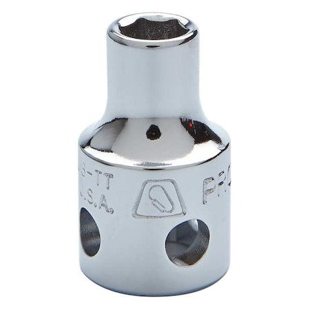 3/8" Dr, 7/32" Hex Socket Bit, Tether Ready, Socket Bit, Steel, 3/8 in, TpSz 7/32 in