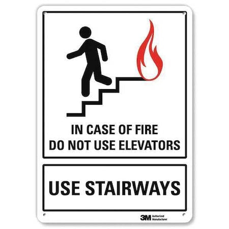 Safety Sign,10x7 In.,English, 10 in Height, 7 in Width, Aluminum, Horizontal Rectangle, English