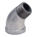 1-1/2" FNPT x MNPT Galvanized 45 Degree Street Elbow