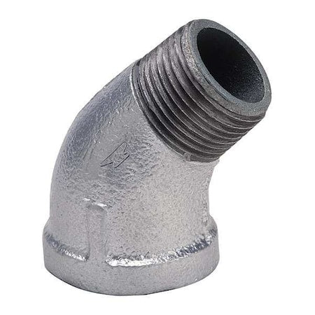 1-1/4" FNPT x MNPT Galvanized 45 Deg. Street Elbow