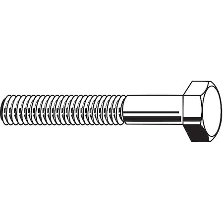 Grade 5, 3/4"-10 Hex Head Cap Screw, Black Oxide Steel, 9 in L