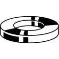 Flat Washer, For Screw Size M5 ,Steel Zinc Yellow Finish, 100 PK