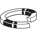 Split Lock Washer, For Screw Size M12 Steel, Black Oxide Finish, 50 PK