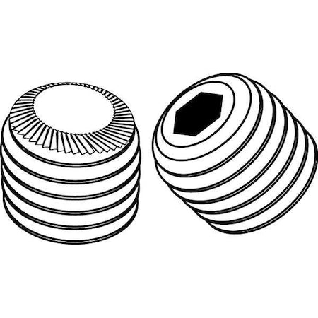 ScktStScrw,KnrldCupPt,#10-32,3/4"L,PK100