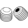 Socket Set Screw, Flat, 5/16-24x5/16, PK50