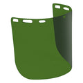 Face Shield Visor, Green Visor, 8 in Height