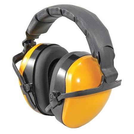 Condor Over-the-Head Ear Muffs, 25 dB NRR, Passive, Electrically Insulated, Yellow