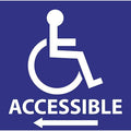 Handicap Labels,6 In H x 6 In W,PK2, 2718