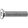 #4-48 Socket Head Cap Screw, Flat, Black Oxide Steel, 1/4 in Length, 100 PK
