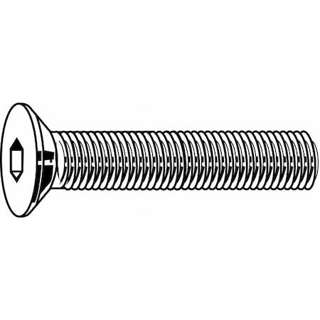 #8-32 Socket Head Cap Screw, Flat, Black Oxide Steel, 1/2 in Length, 100 PK