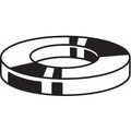 Flat Washer, For Screw Size 3/8" ,Steel Zinc Plated Finish, 100 PK