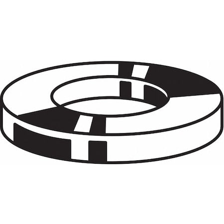 Flat Washer, For Screw Size M3.5 ,Stainless Steel Plain Finish, 50 PK