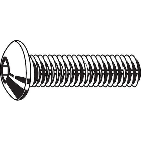 #10-24 Socket Head Cap Screw, Button, Zinc Plated Steel, 3/8 in Length, 100 PK