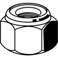 Nylon Insert Lock Nut, M24-3.00, Steel, Class 5, Zinc Plated, 24 mm Ht, 10 PK
