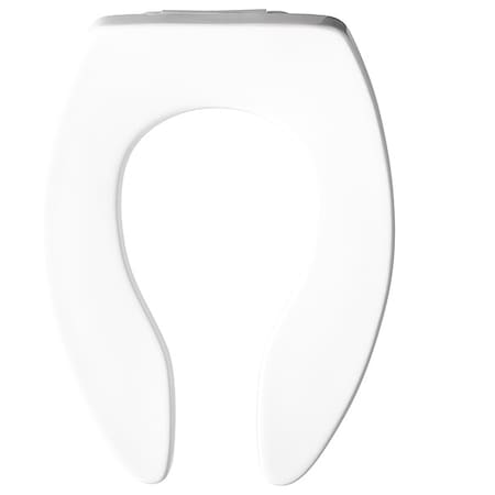 Toilet Seat Without Cover, Non Self-Sustaining Check Hinge, Elongated, White