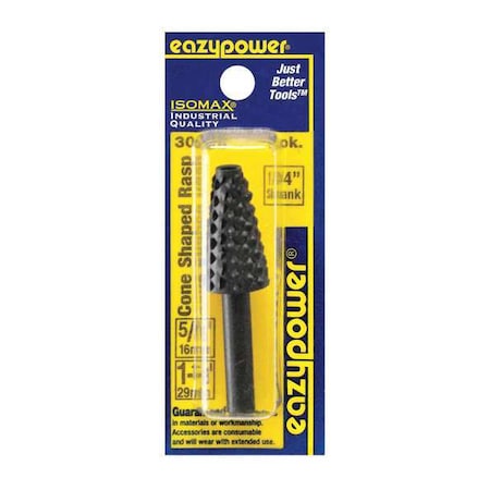RotaryRasp,Tapered,W:0.625",AlloySteel