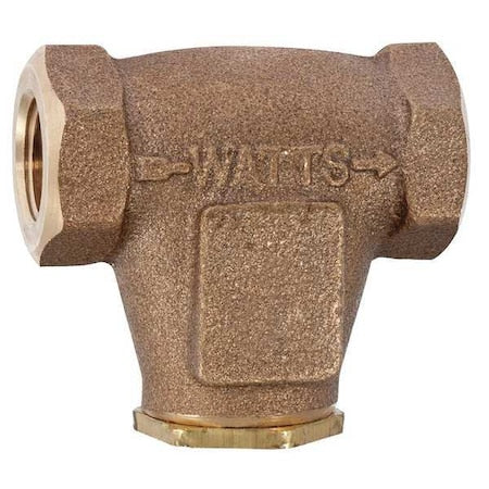 In-Line V Strainer, 3/8" Pipe, FNPT x FNPT, Lead Free Cast Copper Silicon Alloy, 250 psi