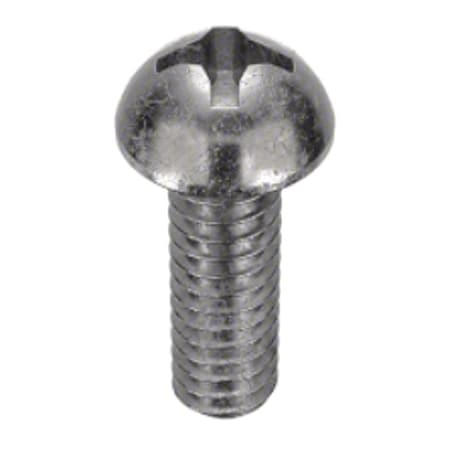 #8-32 x 1-1/2 in Phillips Round Machine Screw, Plain 18-8 Stainless Steel, 100 PK