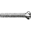 #8-32 x 2 in Phillips Oval Machine Screw, Plain 18-8 Stainless Steel, 100 PK