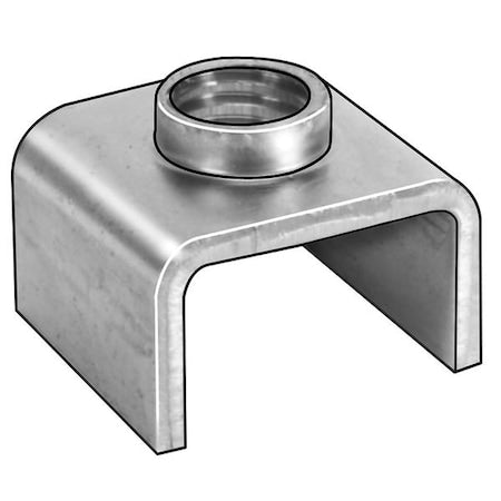 1/4"-20 Cold Rolled Steel Square T-Joint Fastener, 10 pk., Tubing Wall O.D.: 1 in