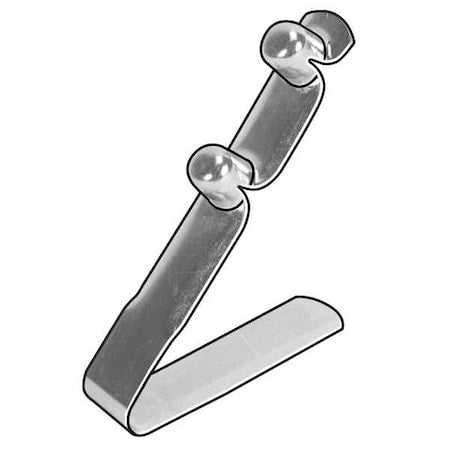 0.302" D x 0.370" & 0.290" H Dual End E Style Spring Leg Snap Button, 5 pk.