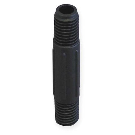 1-1/4" MNPT x 6" TBE Polypropylene Pipe Nipple Sch 80