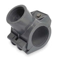 PVC Tee with Saddle Tap, Female Acme, 2 in x 1 1/2 in Pipe Size