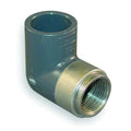 CPVC Short Sweep Elbow, 90 Degrees, Schedule 80, 1/2" Pipe Size, FNPT x Socket