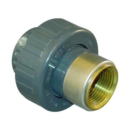 CPVC Union, Schedule 80, 1" Pipe Size, FNPT x Socket