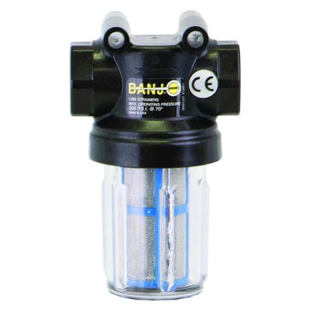 Inline Strainer, 4 1/4 in H, 297 micron