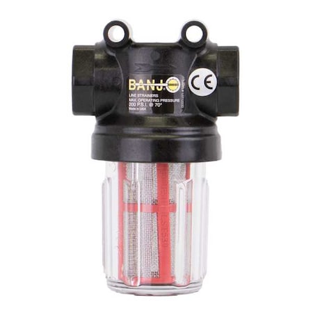 Inline Strainer, 4 1/4 in H, 595 micron
