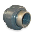 PVC, Stainless Steel Union, Socket x FNPT, 2 in Pipe Size